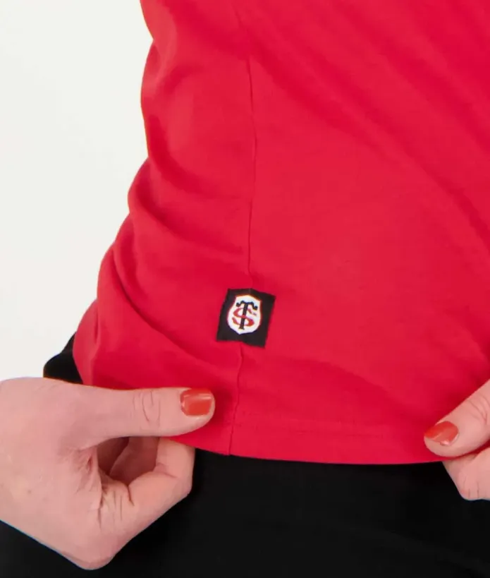T-shirt Femme Teepearl Stade Toulousain rouge 4
