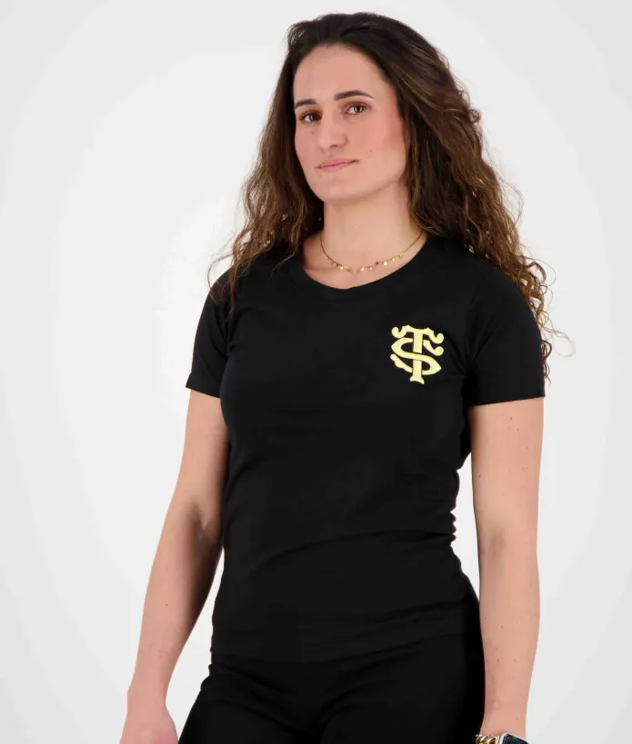 T-shirt Femme Teepearl Stade Toulousain noir 1