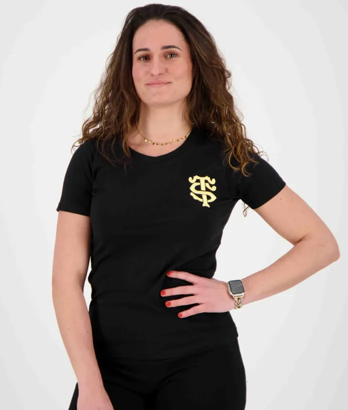 T-shirt Femme Teepearl Stade Toulousain noir 4