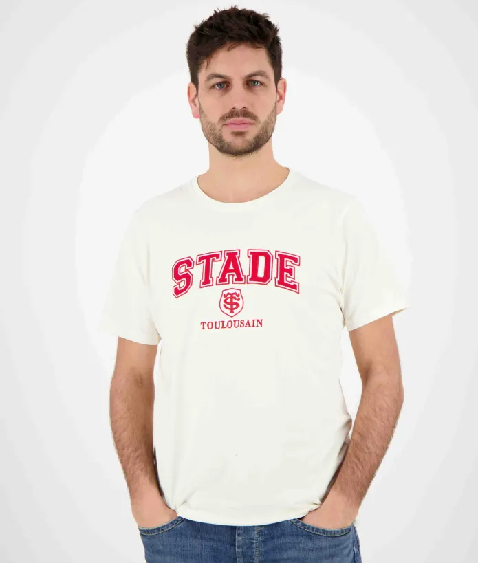 T-shirt Homme Brodi Stade Toulousain écru 1