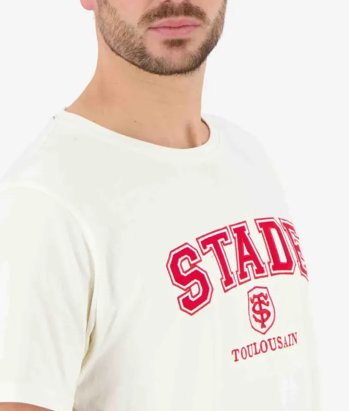 T-shirt Homme Brodi Stade Toulousain écru 2