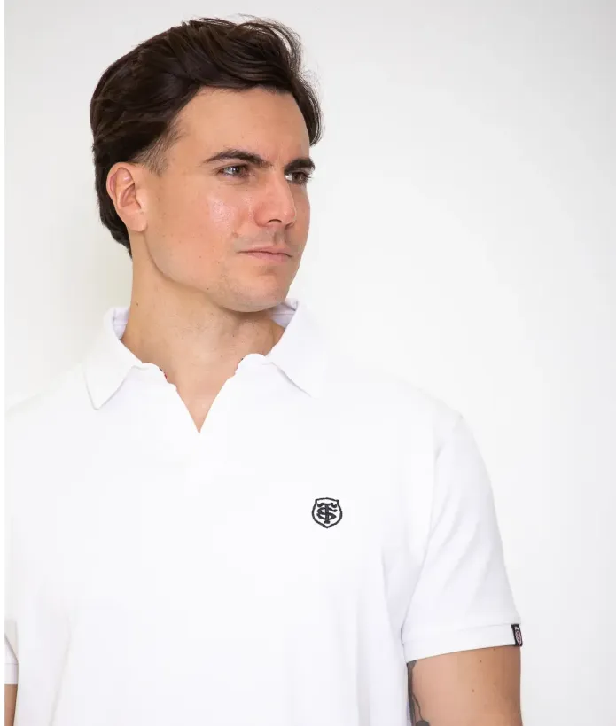 Polo Homme Pasquin Stade Toulousain blanc 2