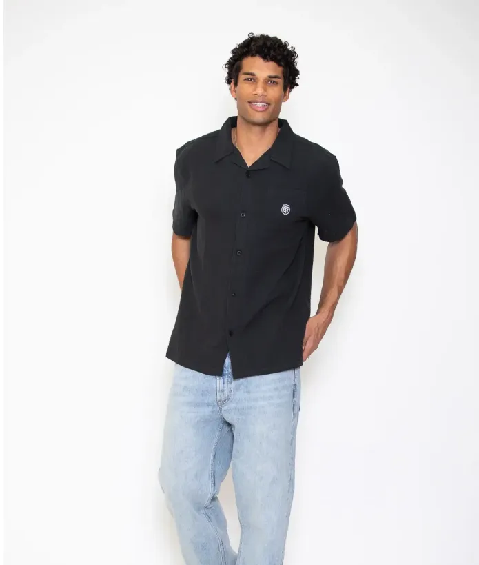 Chemise Homme Clavis Stade Toulousain noire / noir 3