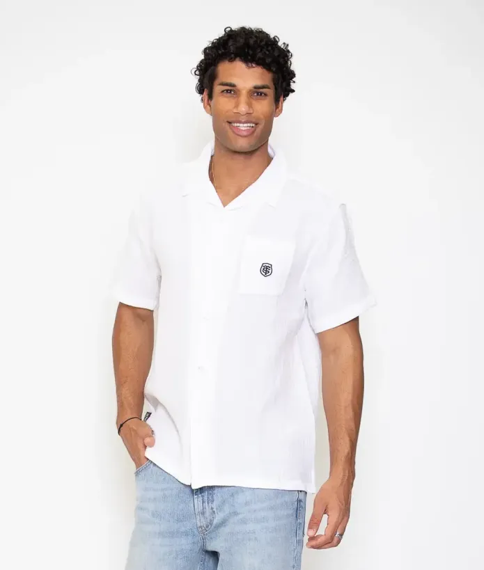 Chemise Homme Clavis Stade Toulousain blanche / blanc 1