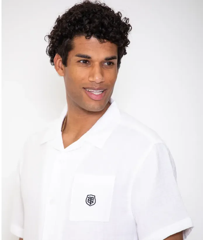 Chemise Homme Clavis Stade Toulousain blanche / blanc 2