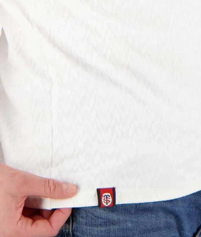 Polo Homme Open Stade Toulousain blanc 4