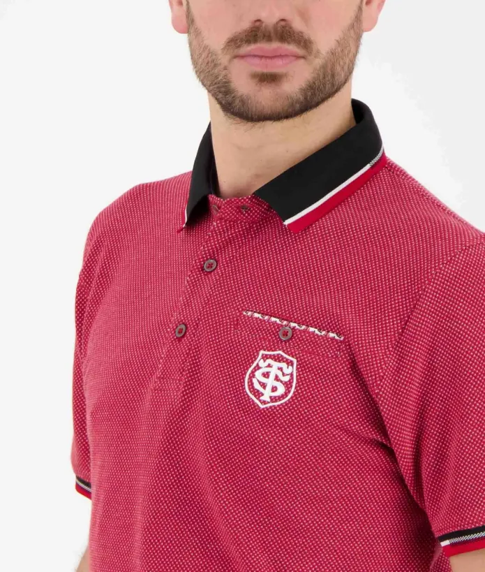 Polo Homme Fold Stade Toulousain rouge 2