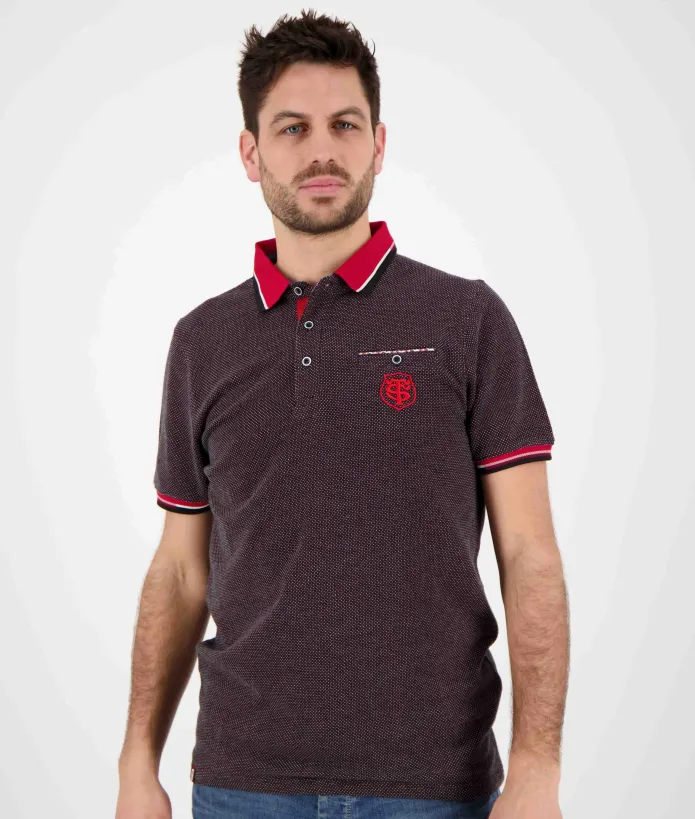 Polo Homme Fold Stade Toulousain noir 1