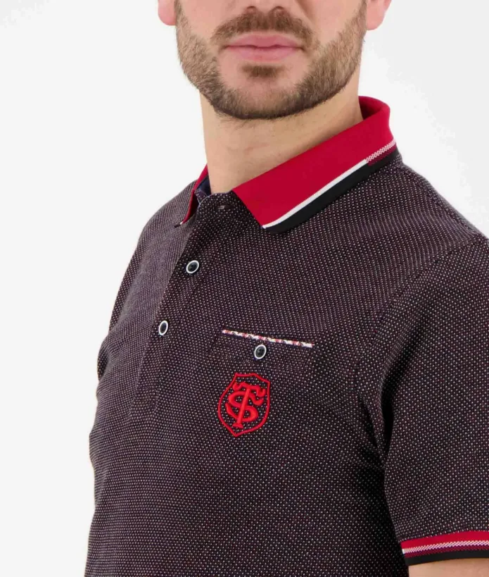 Polo Homme Fold Stade Toulousain noir 2