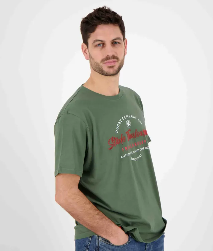 T-shirt Homme Loop Stade Toulousain kaki 3