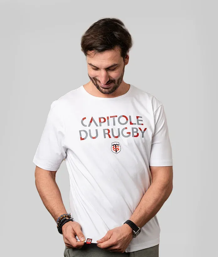T-shirt Homme Caprugby Stade Toulousain blanc 1