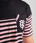 T-shirt Manches Courtes Homme Marinière Stade Toulousain X Religion Rugby rose 2