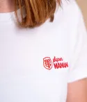 T-shirt Manches Courtes Femme Super Maman Stade Toulousain Coton bio blanc 2