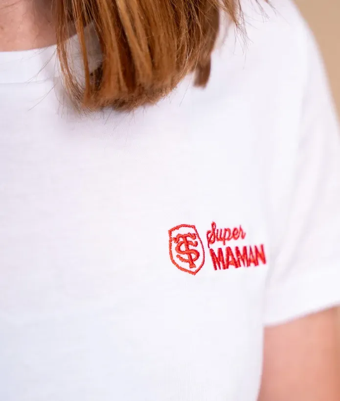 T-shirt Femme Super Maman Bio