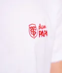 T-shirt Manches Courtes Homme Super Papa Stade Toulousain Coton bio blanc 2