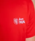 T-shirt Manches Courtes Homme Super Papa Stade Toulousain Coton bio rouge 2