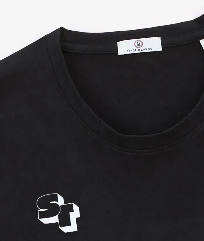 T-shirt Homme Typo Serge Blanco 26 Stade Toulousain noir 3