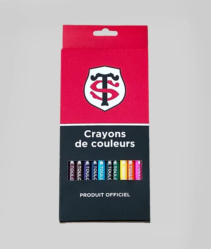 Set Crayons De Couleurs Stade Toulousain 2