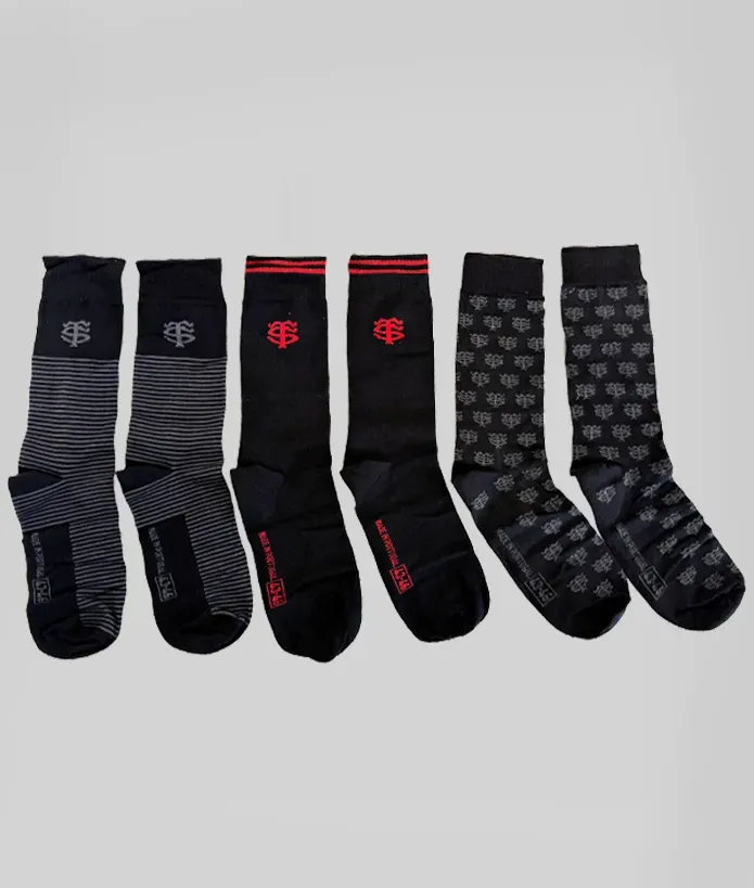 Pack Trio Chaussettes Stade Toulousain 2
