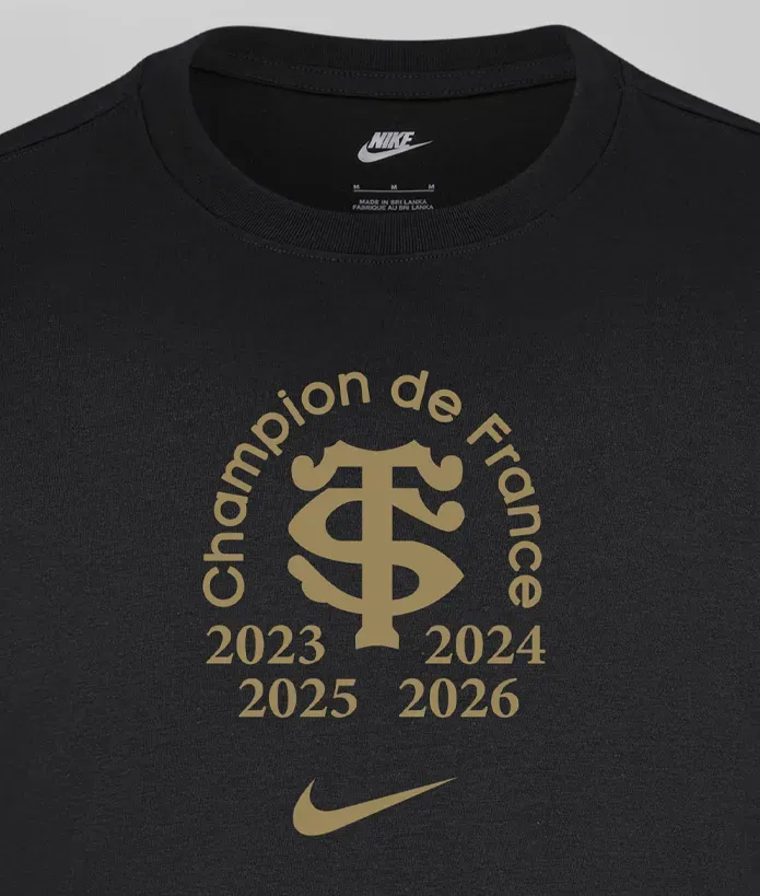 T-shirt Homme Champions 4X | Boutique Officielle du Stade Toulousain