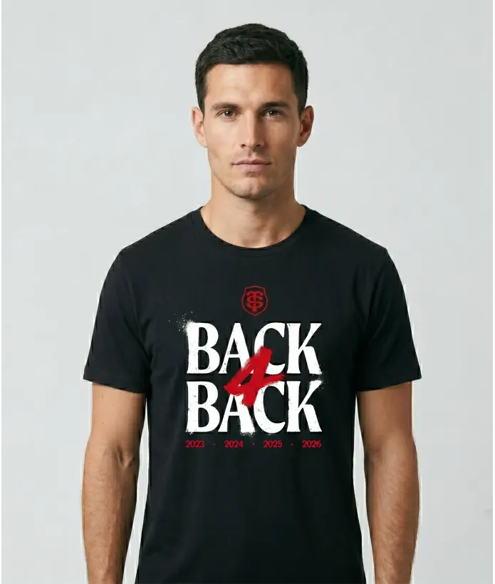 T-shirt Homme Back4Back Champions Stade Toulousain