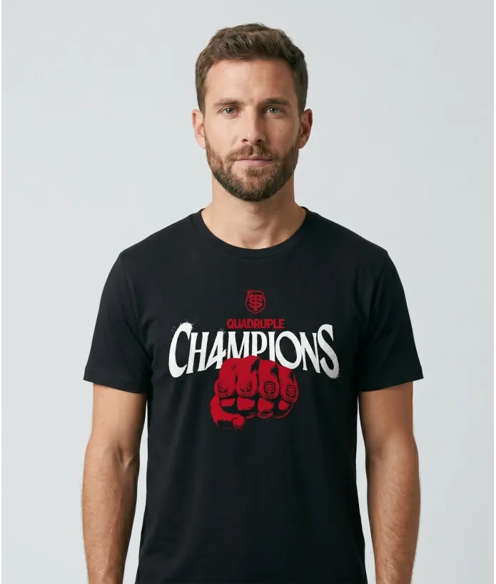 T-shirt Homme Quadruple Champions Stade Toulousain