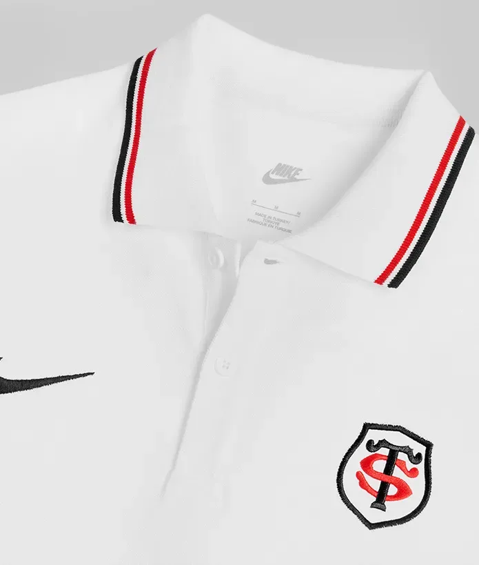 Polo Piqué Homme 26/27 Stade Toulousain blanc 2