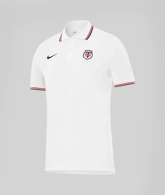 Polo Piqué Homme 26/27 Stade Toulousain blanc 1