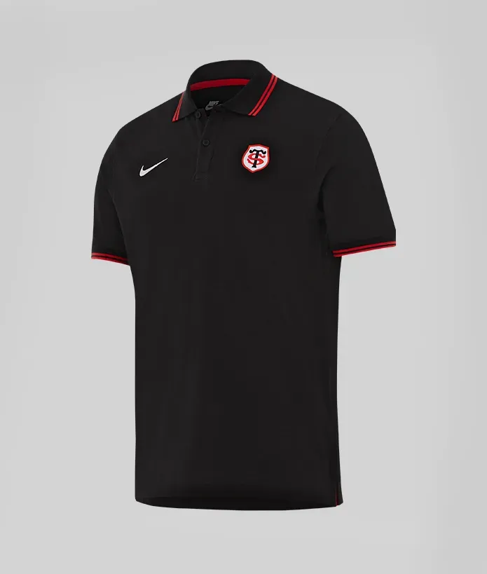 Polo Piqué Homme 26/27 Stade Toulousain noir 1
