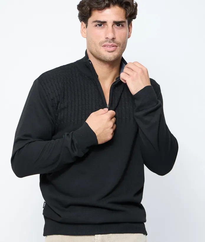Pull Zip Homme Story | Boutique Officielle du Stade Toulousain