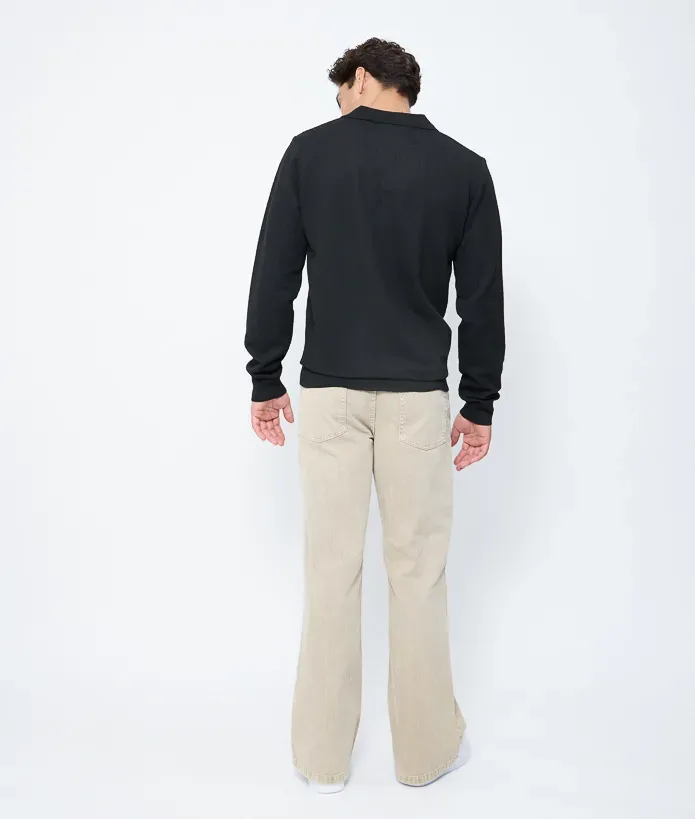 Pull Col Polo Homme Pacino Stade Toulousain noir 3