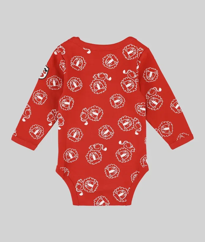 Body Bébé Savane Stade Toulousain rouge 3
