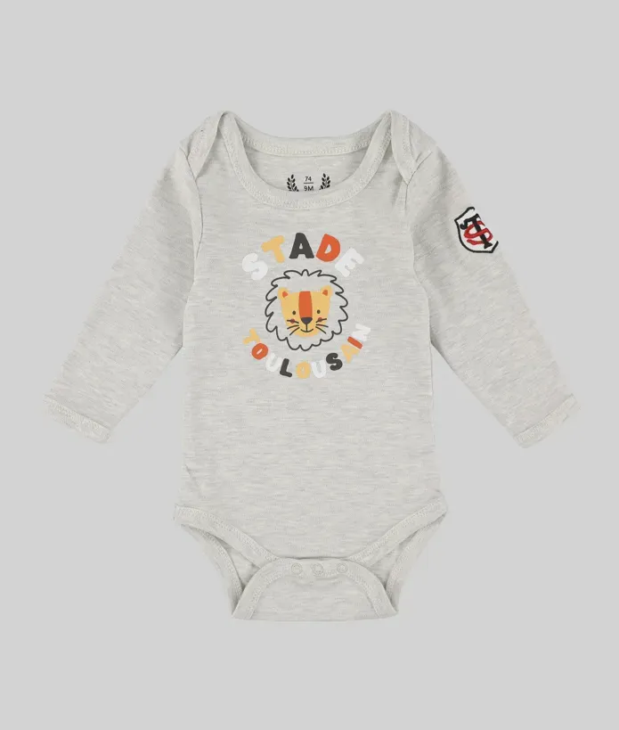 Body Bébé Savane Stade Toulousain gris 1