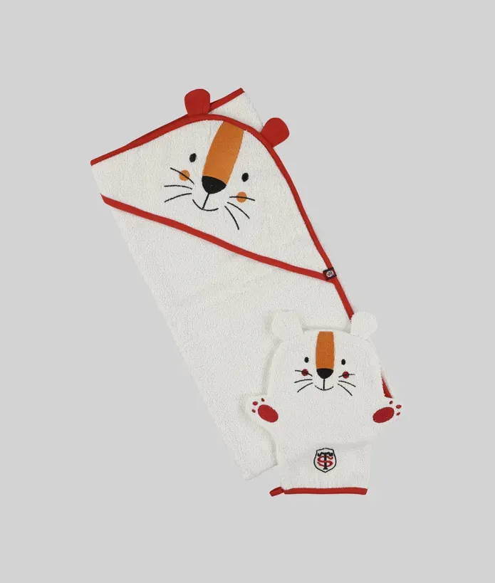 Cape de Bain & Gant Bébé Savane | Boutique Officielle du Stade Toulousain