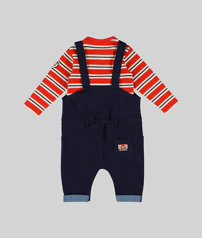 Salopette & T-shirt Bébé Savane Stade Toulousain 3