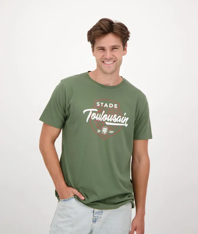 T-shirt Homme Shield Stade Toulousain kaki 1