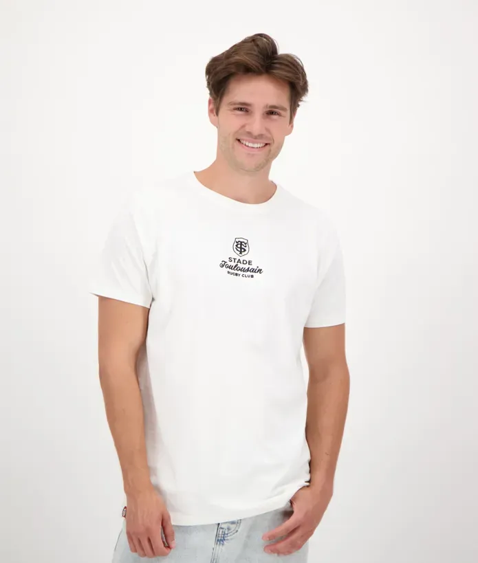 T-shirt Homme Town Stade Toulousain blanc écru 1