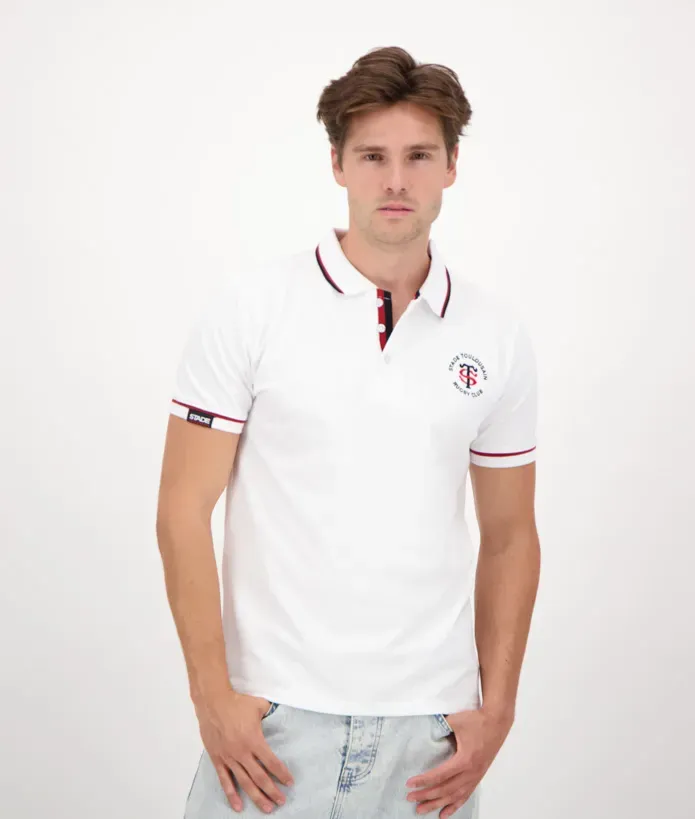 Polo Homme Arceau Stade Toulousain blanc 4