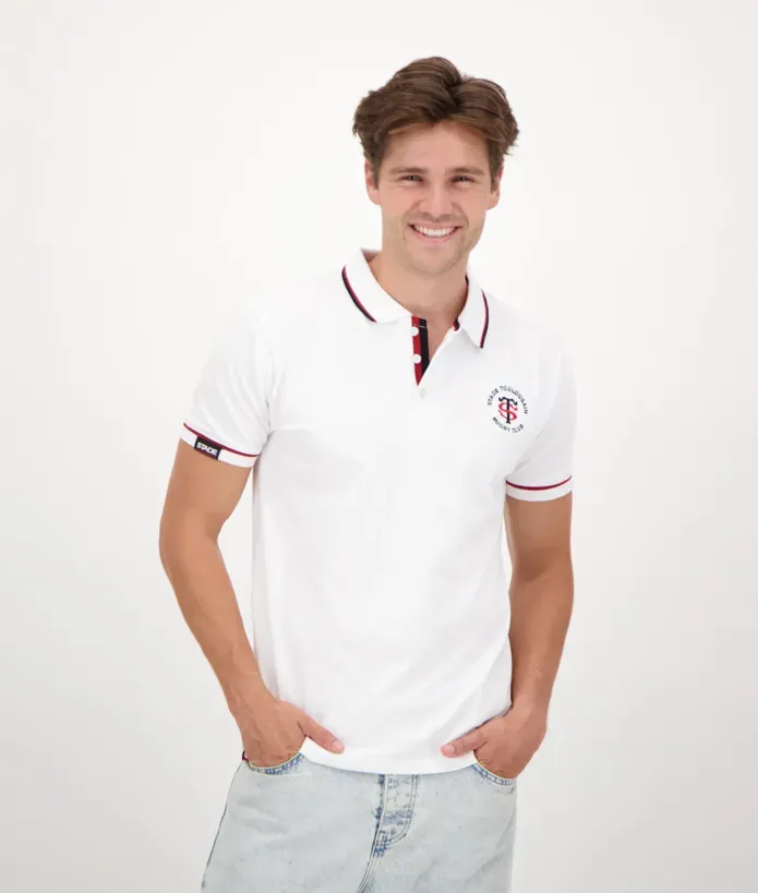 Polo Homme Arceau Stade Toulousain blanc 1
