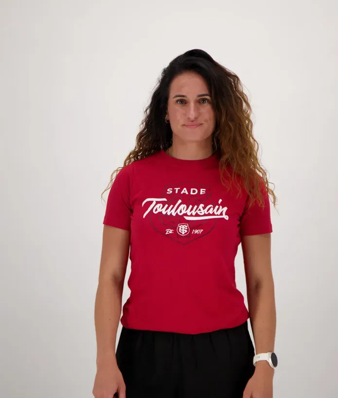T-shirt Femme Shield Stade Toulousain rouge 1