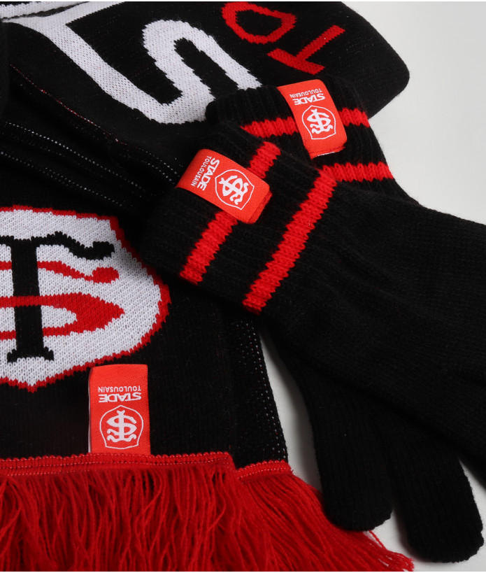 Set Hiver Echarpe Bonnet et Gants Stade Toulousain 3