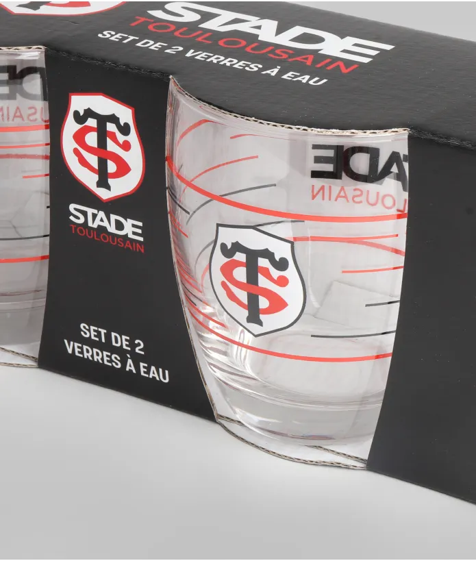 Verre à Eau Lot de 2 | Boutique Officielle du Stade Toulousain