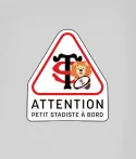 Autocollant attention petit stadiste Stade Toulousain