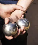 Jeu de 3 Boules de Pétanque et But Stade Toulousain 4
