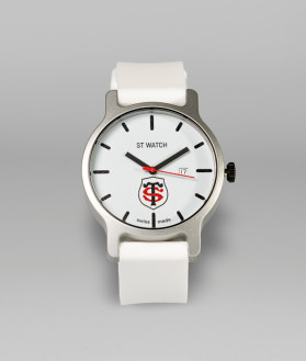 Montre Prestige Stade Toulousain Watch 3 Aiguilles blanc tricolore 1