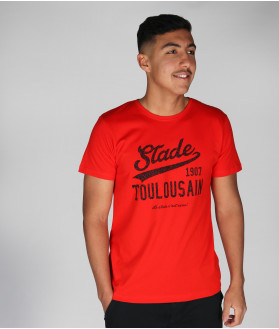 T-Shirt Manches Courtes Homme Brave Stade Toulousain rouge 1