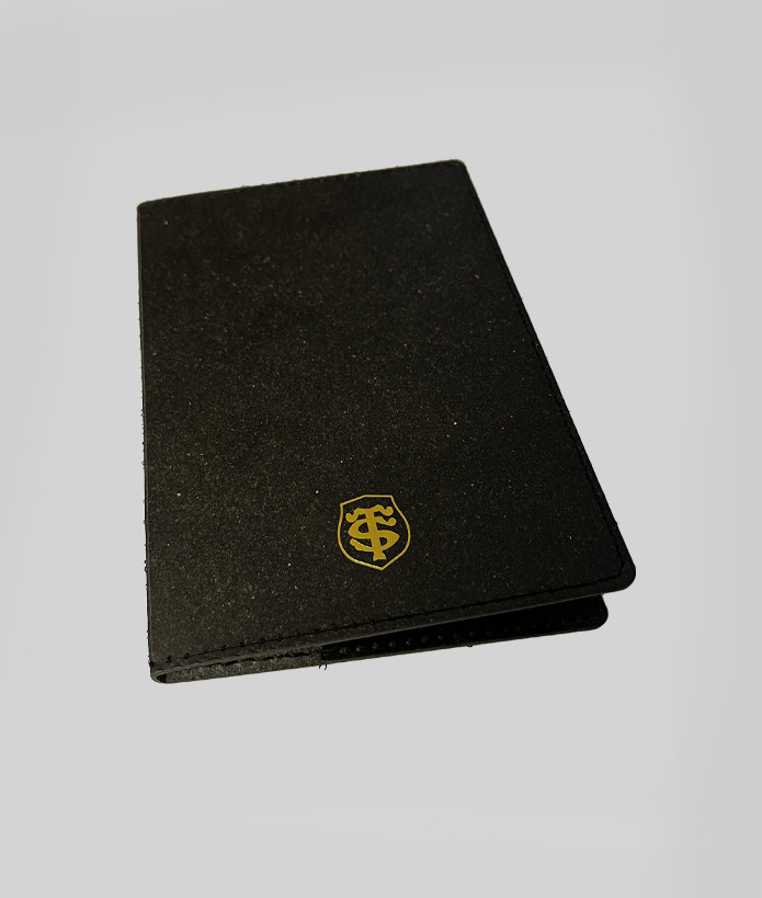 Porte Passeport Cuir Recyclé Made in France Stade Toulousain 4