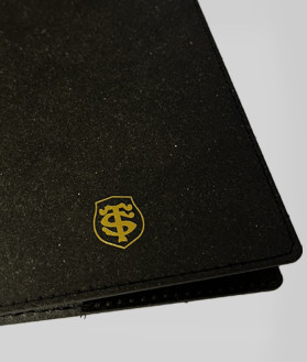 Porte Passeport Cuir Recyclé Made in France Stade Toulousain 2